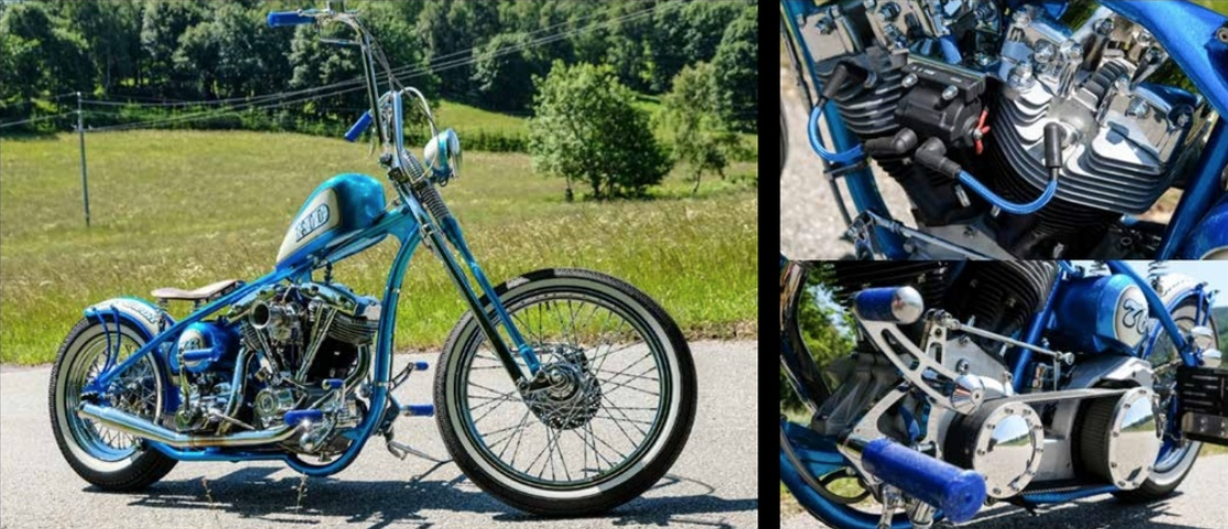 Chopper Bleu Frantisek KS Motorcycles