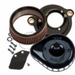 S&S Filtre à air Mini Teardrop noir