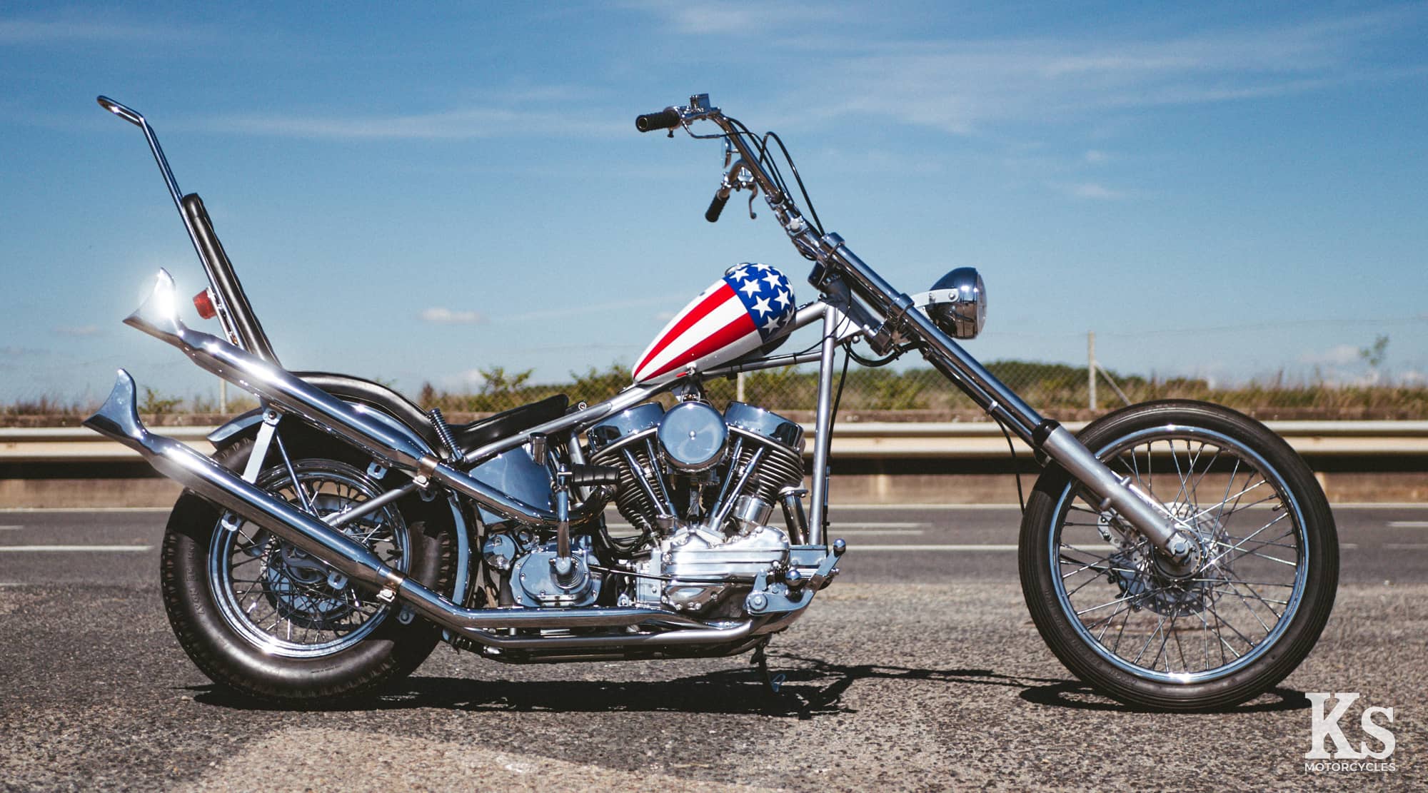 Easy Rider La Harley Davidson Panhead Captain America De Bruno
